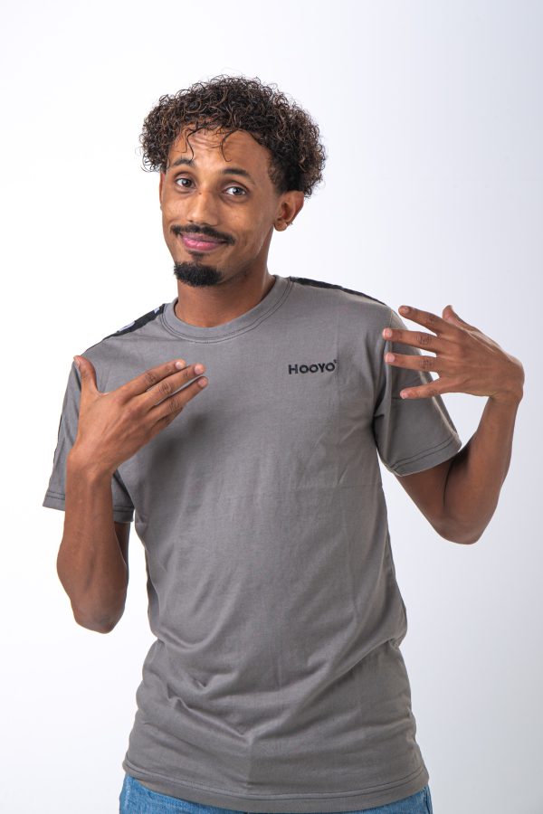 Hooyo Sleeves Stripe T-shirt Man White - Image 3