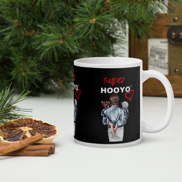 Mum And Daughter White Glossy Mug - Image 5